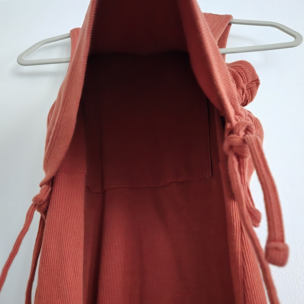 Sleeveless Rust Dress - Picture 3 of 6